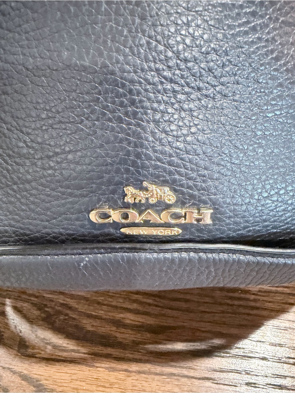 Coach Abby Duffle, Black Pebbled Leather Two-Way with Gold Hardware - Picture 2 of 13